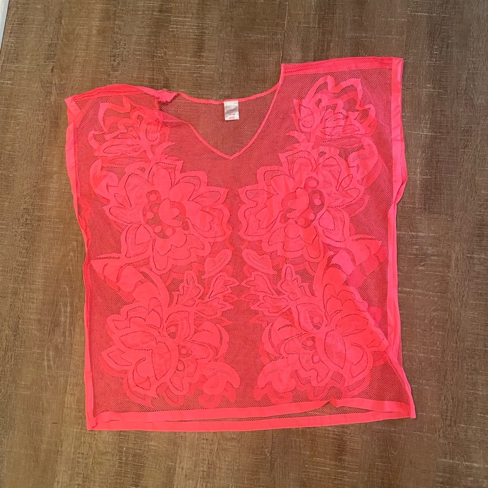 Xhiliration hot pink swim cover
